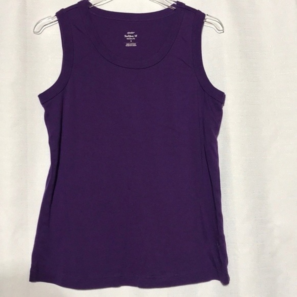 CJ Banks Purple Sleeveless Top
